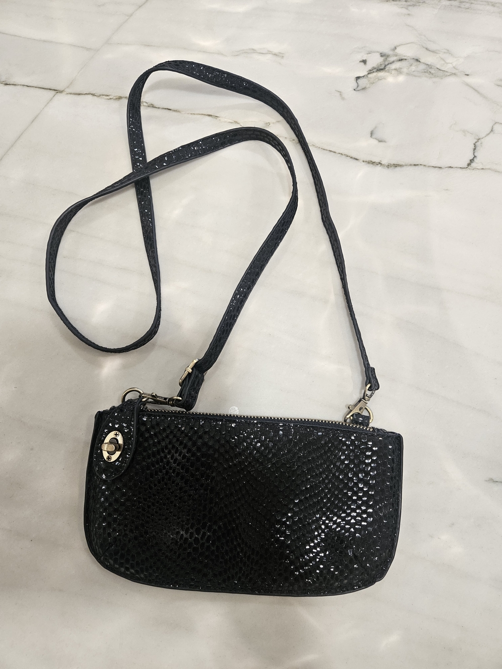 Joy Susan Python Mini Crossbody